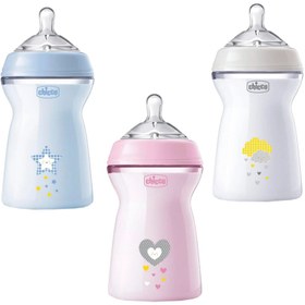 تصویر شیشه شیر نچرال دخترانه 330 میل step up چیکو Chicco Feeding Bottle code:14350/2