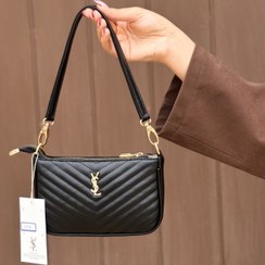 تصویر کیف دوشی دخترونه ال وی - مشکی 