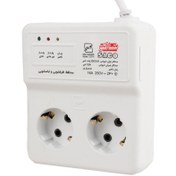 تصویر محافظ برق لباسشویی و ظرف شویی 2 خانه ارت دار ساکو با کابل 1.3 متری 22216 SACO 22216 1.3 POWER STRIP