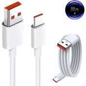 تصویر کابل شارژر شیائومی XIAOMI NOTE 11 از نوع سوپر فست Type-C و خروجی 6 آمپر 33 وات 