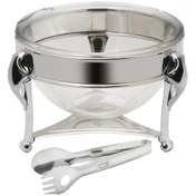 تصویر سوفله سالاد خوری استیل طرح النا کروم دیاکو 