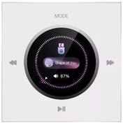 تصویر آمپلی فایر دیواری ولوم داردارای 4 خروجی اسپیکر رنگ سفید 