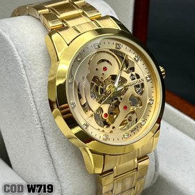 تصویر ساعت مردانه‏ برند WELGUAN رنگ طلایی - تصویر کاتالوگ / ساعت تک wrist watch