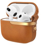 تصویر محافظ کسی ایرپاد نسل 3 موشی مدل Pebbo Luxe Moshi AirPods 3 Case Pebbo Luxe