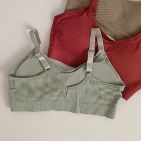 تصویر نیم تنه کبریتی بند تنظیمی سایز ۳۶ تا ۴۲ رنگ سبز و سفید 