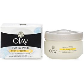 تصویر کرم روشن کننده روز اولی Olay Natural aura حجم 50 میلی لیتر Olay Natural aura