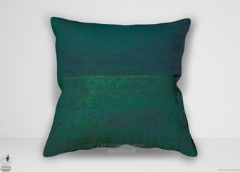 تصویر کوسن مینیمال ذن سبز ۱ اثر جودی فاکس (MN 1659) Minimalist cushion Green Zen I by Jodi Fuchs