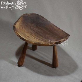 تصویر دیس چوبی پایه دار 