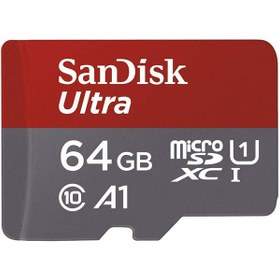 تصویر کارت حافظه سن دیسک microSDXC 64GB UHS-I Card with Adapter 