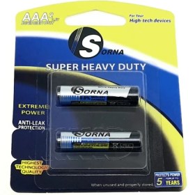 تصویر باتری نیم قلمی کملیون مدل Super Heavy Duty بسته 4 عددی Camelion Super Heavy Duty AAA Battery Pack of 4