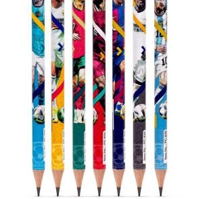 تصویر مداد گرد ماین (طرح فوتبالی) بسته ۱۲ عددی جور 