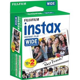 تصویر کاغذ فوجی فیلم 2*FUJIFILM INSTAX WIDE Instant Film 20 