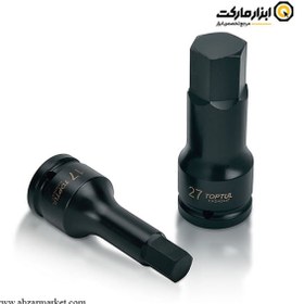 تصویر آلن بکسی 3/4 اینچ تاپ تول فشار قوی کوتاه 6 گوش مدل KADH24 