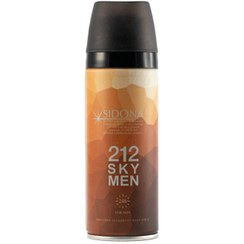 تصویر اسپری دئودورانت مردانه مدل 212Sky حجم 200میل سیدونا Sidona Body Spray 212 Sky For Men 200ml