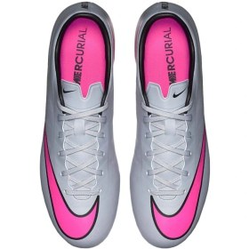 تصویر کفش فوتبال نایکی مرکوریال ویپور رنگ طوسی 