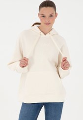 تصویر هودی زنانه کرم یو اس پولو 