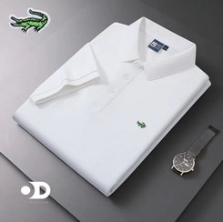 تصویر تیشرت لاگوست سفید طرح اورجینال بالاترین کیفیت - XL ا Lacoste White T-shirt Lacoste White T-shirt