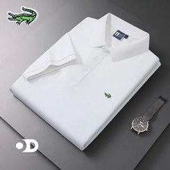 تصویر تیشرت لاگوست سفید طرح اورجینال بالاترین کیفیت Lacoste White T-shirt