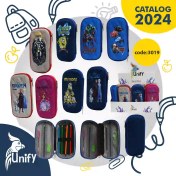 تصویر جامدادی کتابی باریک یونیفای کد 3019 