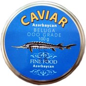 تصویر خاویار سیاه بلوگا آذربایجان وزن 100 گرم ا Beluga Caviar Azerbaijan 100G Beluga Caviar Azerbaijan 100G