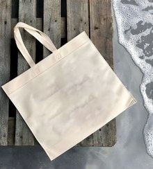 تصویر ساک دستی پارچه ای ابعاد ۳۰ در ۴۰ افقی بسته ۵۰ عددی 