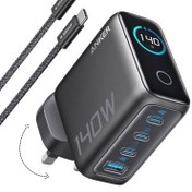 تصویر شارژر دیواری انکر مدل B2697 ظرفیت ۱۴۰ وات با ۴ پورت USB-C 