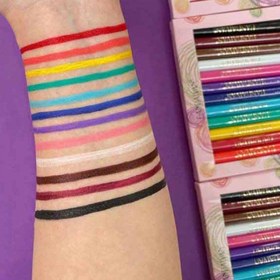 تصویر خط چشم ماژیکی رنگی 