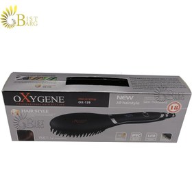 تصویر برس حرارتی اکسیژن OXygen مدل OX-126 ا OXygen Hair Straightening Heating Brush OX-126 OXygen Hair Straightening Heating Brush OX-126