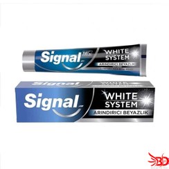 تصویر خمیردندان سفیدکننده زغالی سیگنال 75 میل Signal White System Aktif Karbon 75 ml