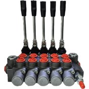 تصویر شیر هیدرولیک ۵ دسته ۴۰ لیتر تکنوفلوید 