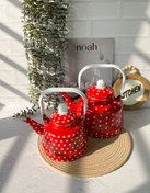 تصویر کتری لعابی وارداتی - ۲/۵لیتر / خالخالی 