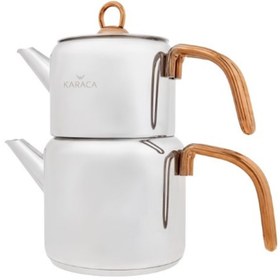 تصویر کتری قوری کاراجا مدل KARACA Mira Mini ا Karaca Mira Mini Teapot Set Karaca Mira Mini Teapot Set