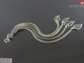 تصویر کرکوش نقره طرح برگ کد 65157 