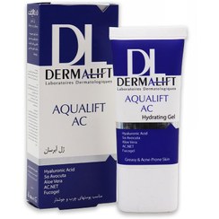 تصویر ژل آبرسان پوست های چرب و جوشدار آکوالیفت AC درمالیفت حجم 50 میلی لیتر Dermalift Aqualift AC Oily and Acne Prone Skin Hydrating Gel 50ml