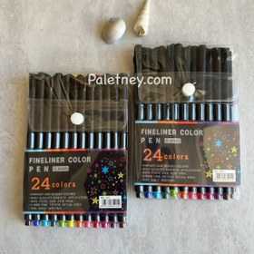 تصویر روان نویس نوک نمدی ۲۴ رنگ مدل Fineliner 