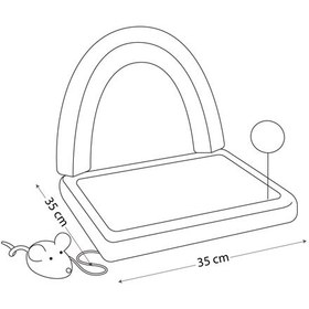 تصویر اسکرچر گربه زمینی Nina Pet برس دار 
