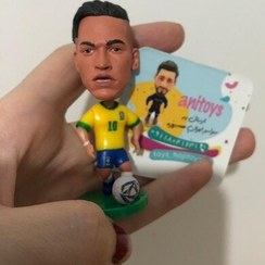 تصویر اکشن فیگور فوتبالی نیمار تیم ملی برزیل برند ساکرویneymar soccerwe figure 