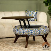 تصویر میز جلومبلی نقش آکام چوب طرح پامنار 