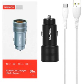تصویر شارژر فندکی ترانیو مدل T-C9 30W PD Tranyoo T-C9 30W PD wall charger