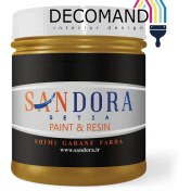 تصویر رنگ تزئینی اکلیلی آکریلیک طلایی روشن ساندورا 