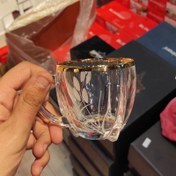تصویر فنجان لب طلایی چایی خوری سلتیک بلینک مکس 