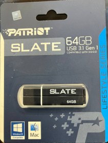 تصویر فلش پاتریوت PATRIOT SLATE USB3.1 64GB PATRIOT SLATE USB3.1 Gen 1 64GB Flash Memory