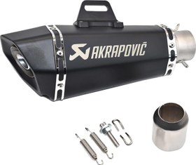 تصویر اگزوز قهرمانی مشکی مات AKRAPOVIC 