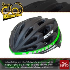 تصویر قیمت و خرید کلاه دوچرخه سواری راکی مدل KS29 سایز لارج رنگ مشکی سبز Helmet Bicycle Rocky KS29 Size L Black & Green 