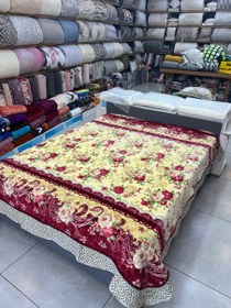 تصویر پتو ابریشمی دونفره جنس درجه یک برجسته برند ال قصر 