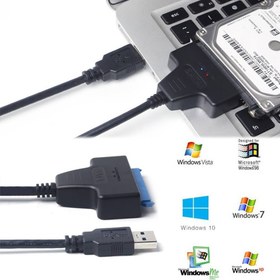 تصویر مبدل USB 2.0 به SATA ا USB2.0 TO SATA CABLE USB2.0 TO SATA CABLE