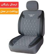 تصویر روکش صندلی پارچه برزنتی برند رایکو مناسب برای رنو ال90 و تندر 90 کد 55784 