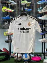 تصویر کیت اول پلیر رعال مادرید 2025 - سفید / kit player real madrid 2025