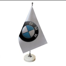 تصویر پرچم رومیزی لوگوی خودرو Table flag with car logo