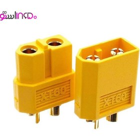 تصویر تبدیل کانکتور XT60 (نری) به T-connector (مادگی) AMASS XT60-D XT60 MALE TO T PLUG FEMALE CONNECTOR CONVERTER ADAPTER for RC Lithium Polymer Battery